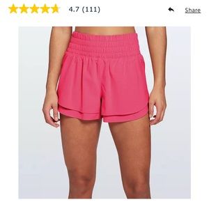CALIA Women’s Step Up Short Large HOT PINK